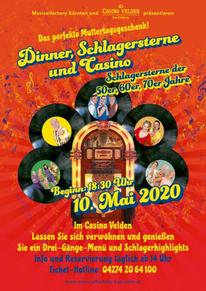 14 Dinner Schlagersterne und Casino